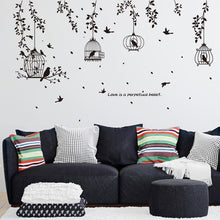 Load image into Gallery viewer, Flower Bird Wall Decal Sticker Home Decor Mural